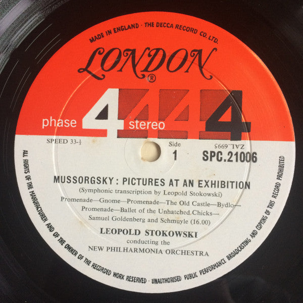 Mussorgsky / Debussy - Leopold Stokowski, New Philharmonia Orchestra – Pictures At An Exhibition / The Engulfed Cathedral