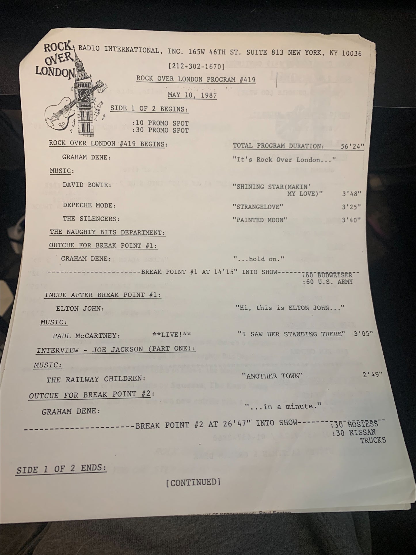 Various – Rock Over London #419