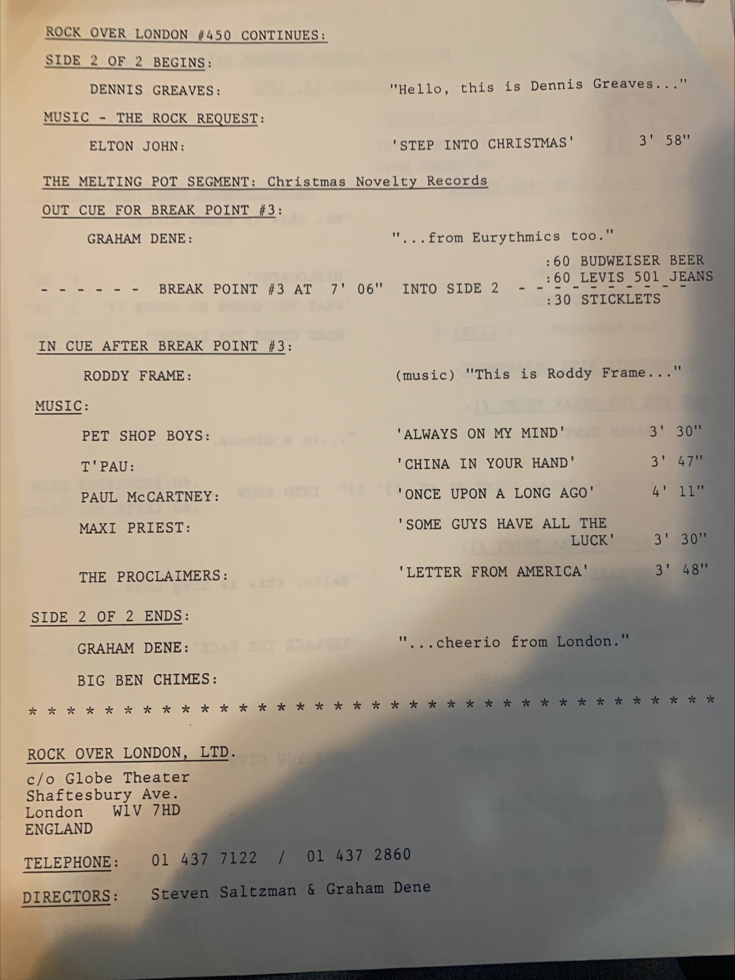 Various – Rock Over London #450