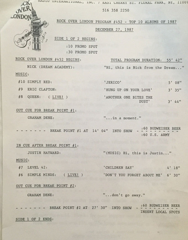 Various – Rock Over London #452