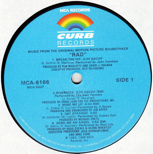 Various – Music From The Motion Picture Soundtrack - Rad