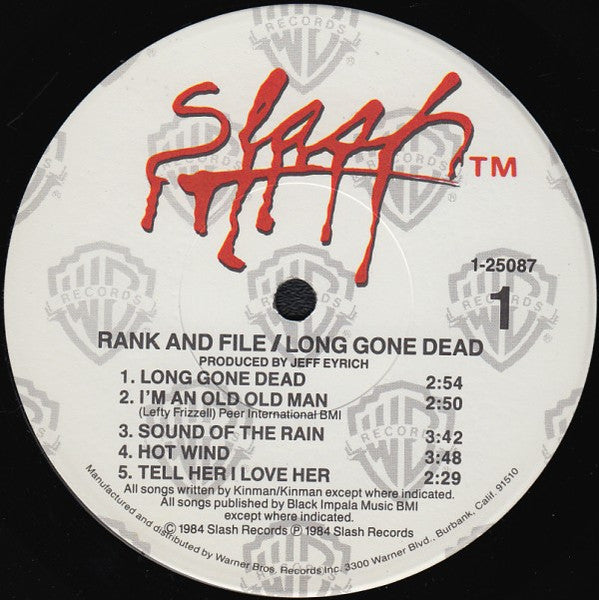 Rank And File – Long Gone Dead
