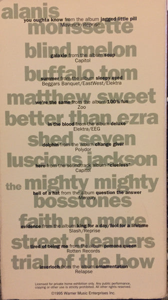 Various – RockVideo Monthly - September 1995 - Alternative Edition