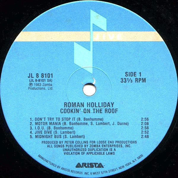 Roman Holliday – Cookin' On The Roof