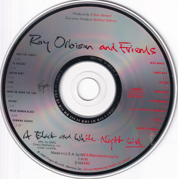 Roy Orbison And Friends – A Black And White Night Live
