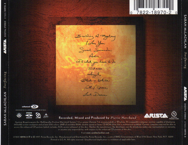Sarah McLachlan – Surfacing