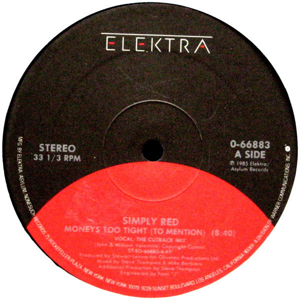 Simply Red – Money's Too Tight (To Mention) (The Cutback Mix)