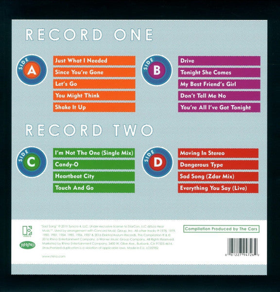The Cars – Moving In Stereo: The Best Of The Cars