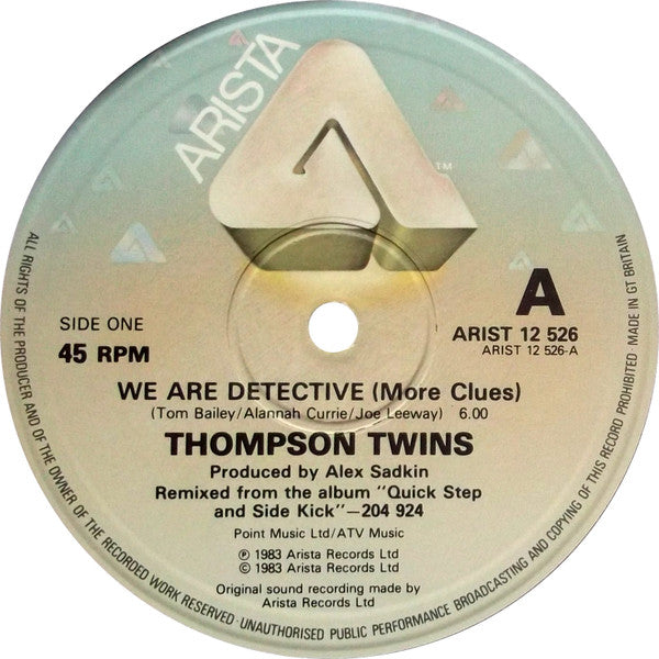 Thompson Twins – We Are Detective