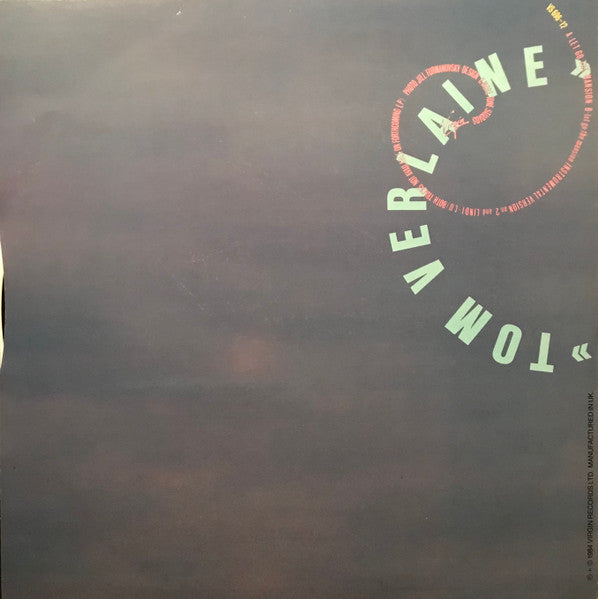 Tom Verlaine – Let Go The Mansion