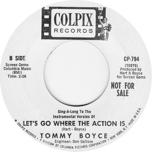 Tommy Boyce – Let's Go Where The Action Is
