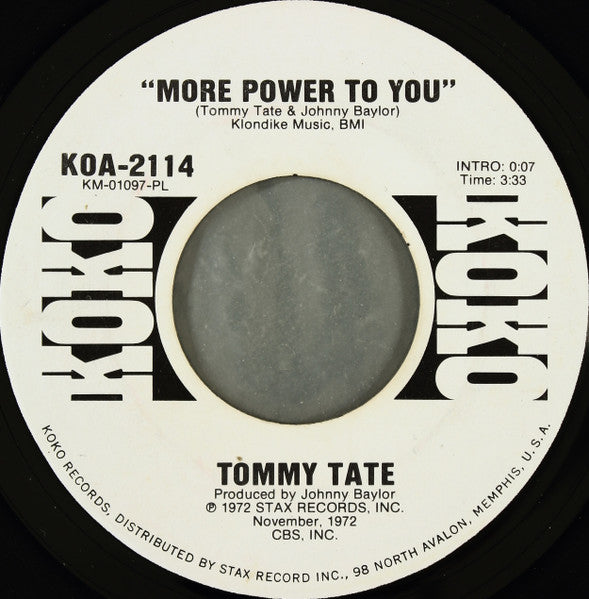 Tommy Tate – More Power To You