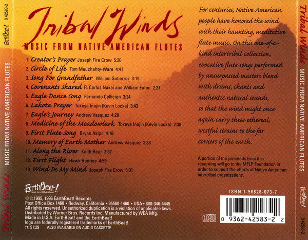 Various – Tribal Winds (Music From Native American Flutes)