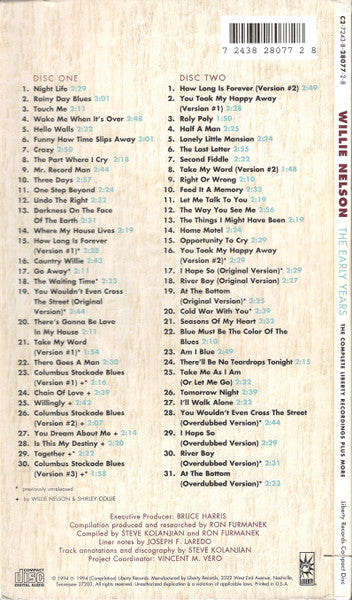 Willie Nelson – The Early Years - The Complete Liberty Recordings Plus More