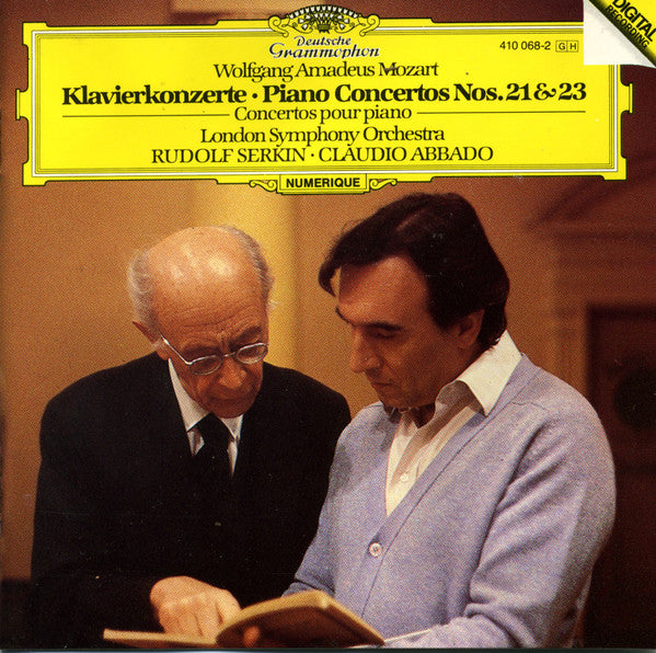 Wolfgang Amadeus Mozart – London Symphony Orchestra - Rudolf Serkin - Claudio Abbado – Klavierkonzerte · Piano Concertos Nos. 21 & 23