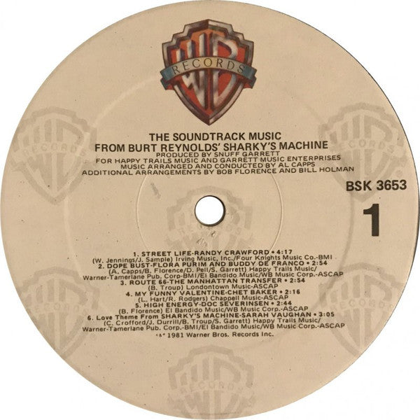Various – The Soundtrack Music From Burt Reynolds Sharky's Machine
