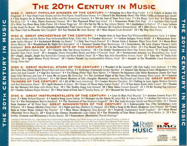 Various ‎– The 20th Century In Music