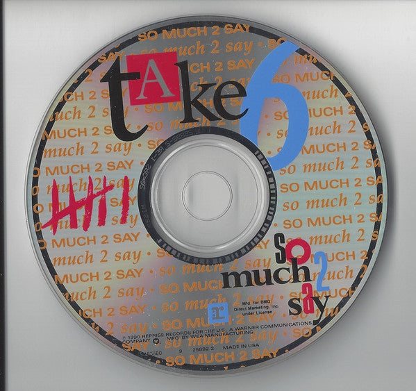 Take 6 ‎– So Much 2 Say