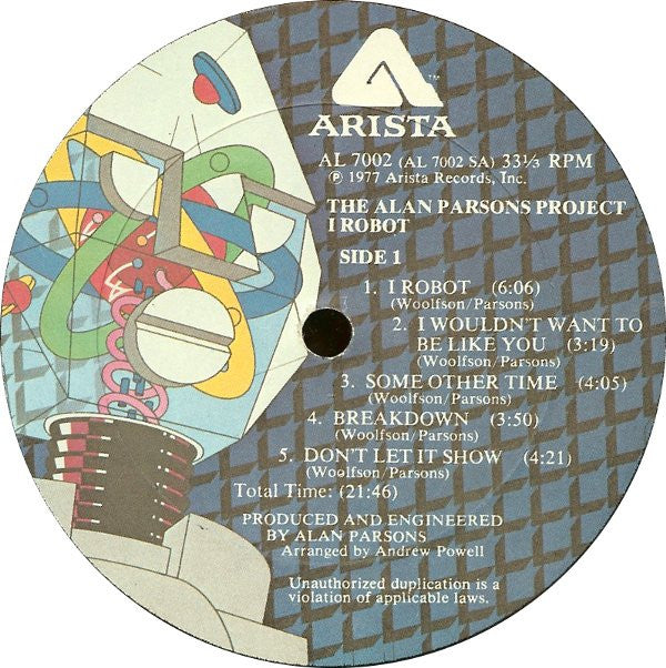 The Alan Parsons Project ‎– I Robot