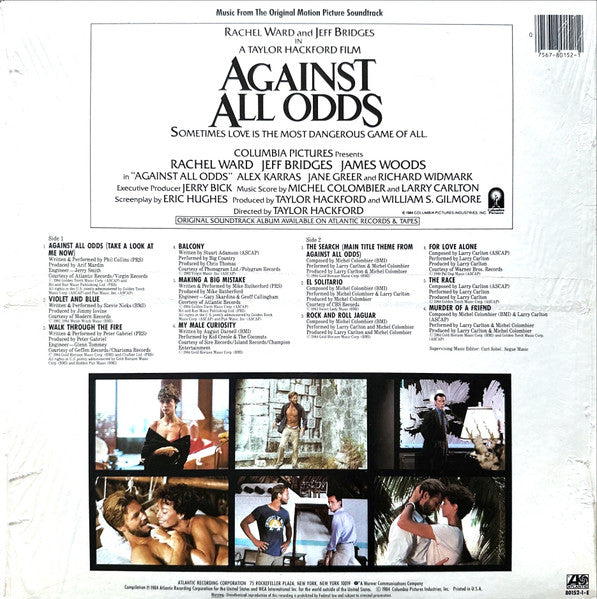Various ‎– Against All Odds (Music From The Original Motion Picture Soundtrack)