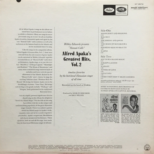 Alfred Apaka ‎– Alfred Apaka's Greatest Hits Vol. 2