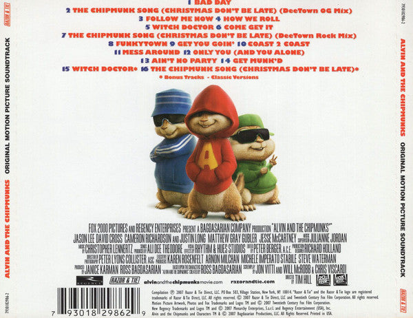 Alvin And The Chipmunks ‎– Alvin And The Chipmunks: Original Motion Picture Soundtrack