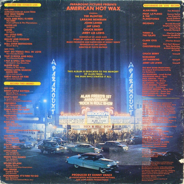 Various ‎– The Original Soundtrack Album From The Paramount Motion Picture "American Hot Wax"