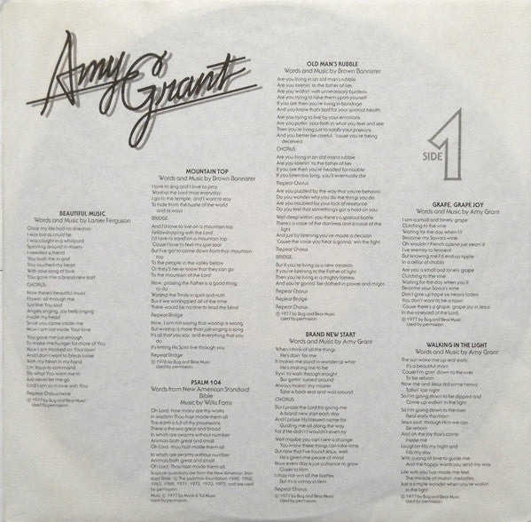 Amy Grant ‎– Amy Grant
