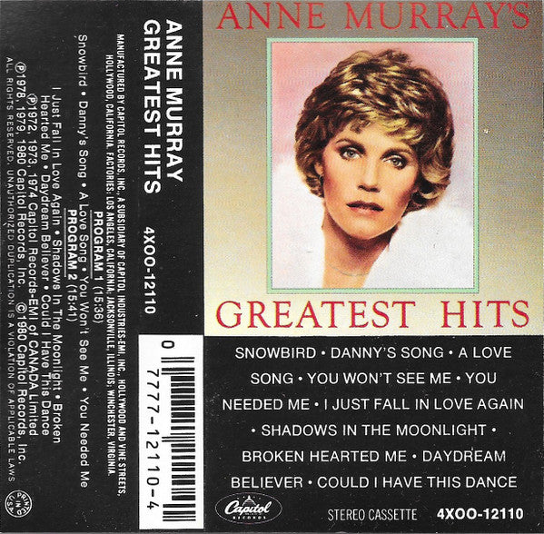 Anne Murray ‎– Greatest Hits