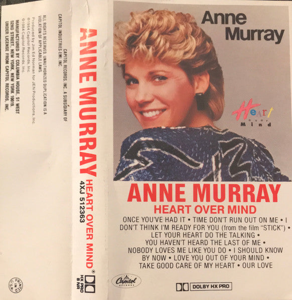Anne Murray ‎– Heart Over Mind