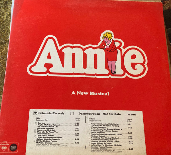 Original Cast ‎– Annie (A New Musical)