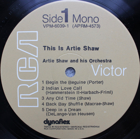 Artie Shaw ‎– This Is Artie Shaw