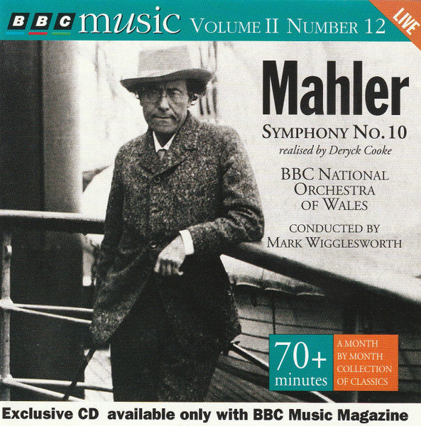 Mahler, Deryck Cooke, BBC National Orchestra Of Wales, Mark Wigglesworth ‎– Symphony No. 10