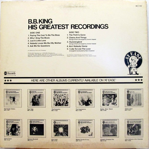 B.B. King ‎– His Greatest Recordings