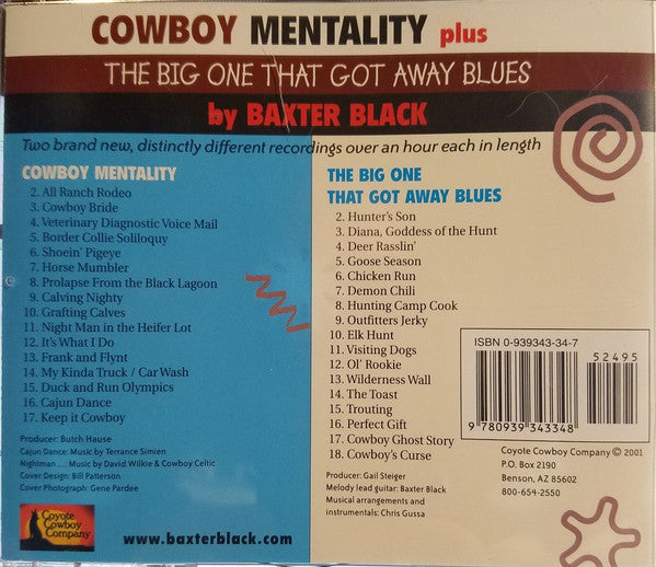 Baxter Black ‎– Cowboy Mentality Plus The Big One That Got Away