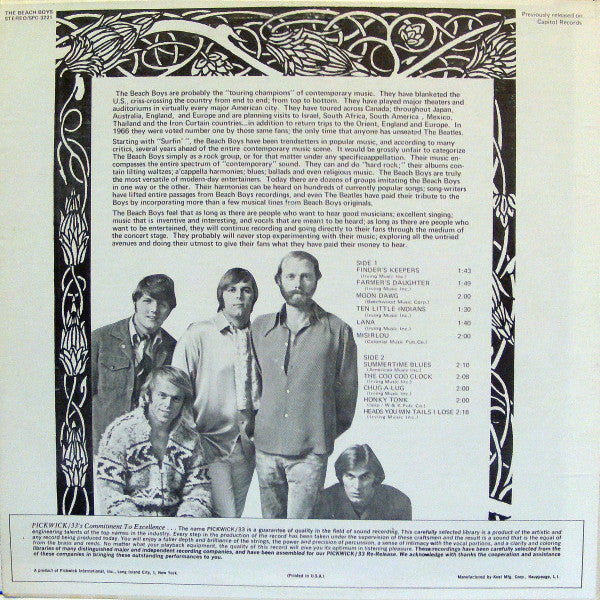 The Beach Boys ‎– The Beach Boys