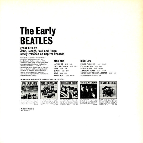 The Beatles ‎– The Early Beatles
