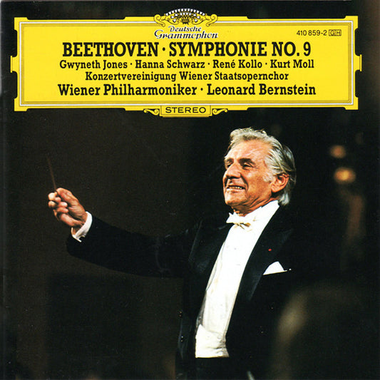 Beethoven - Gwyneth Jones · Hanna Schwarz · René Kollo · Kurt Moll / Konzertvereinigung Wiener Staatsopernchor / Wiener Philharmoniker · Leonard Bernstein ‎– Symphonie No. 9