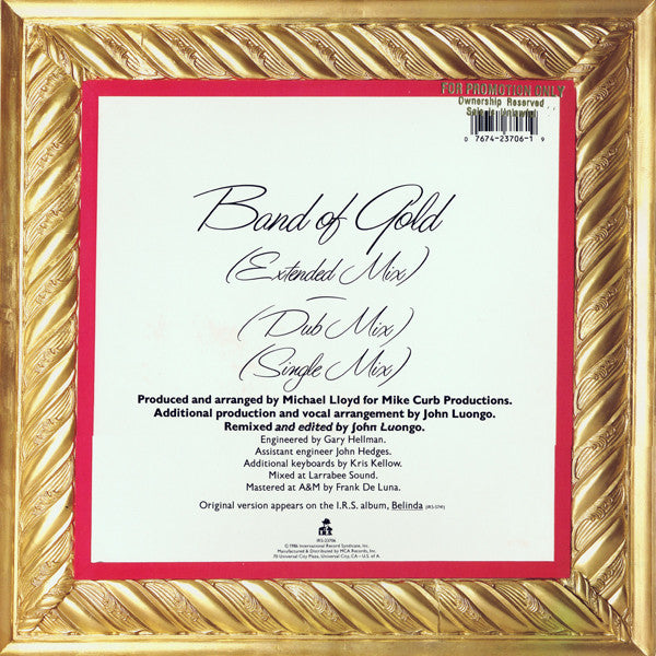 Belinda Carlisle Featuring Freda Payne ‎– Band Of Gold