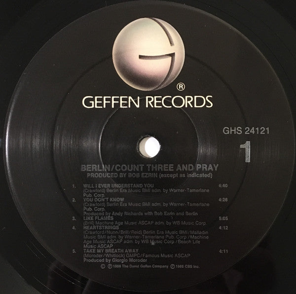 Berlin ‎– Count Three & Pray