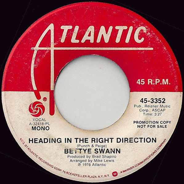 Bettye Swann ‎– Heading In The Right Direction
