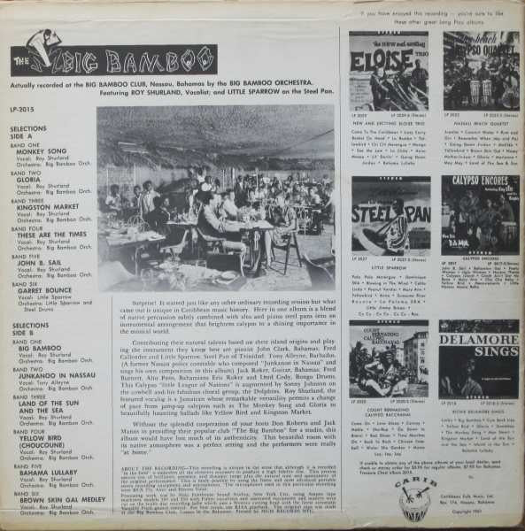 The Big Bamboo Orchestra Featuring Roy Shurland ‎– The Big Bamboo