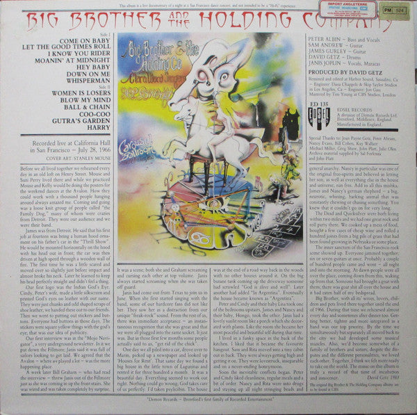 Big Brother & The Holding Company ‎– Cheaper Thrills