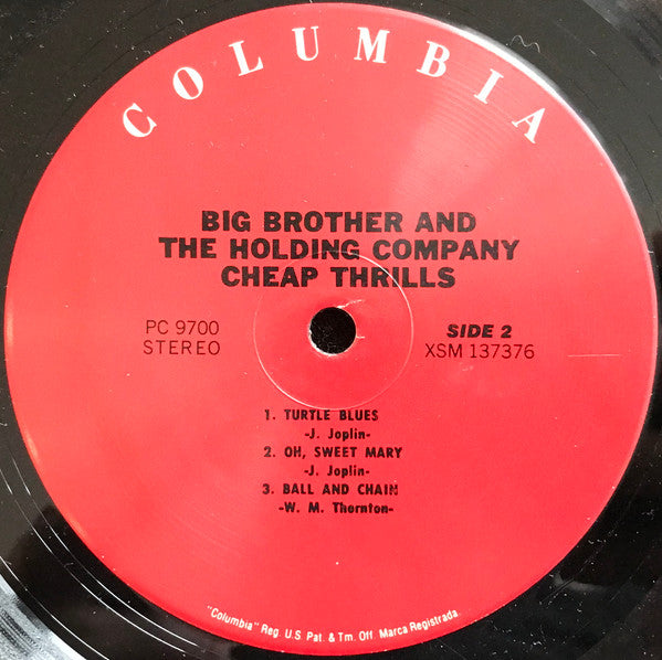 Big Brother & The Holding Company ‎– Cheap Thrills