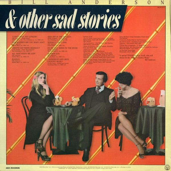 Bill Anderson ‎– Love... & Other Sad Stories