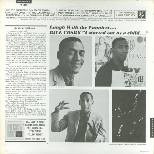 Bill Cosby ‎– I Started Out As A Child