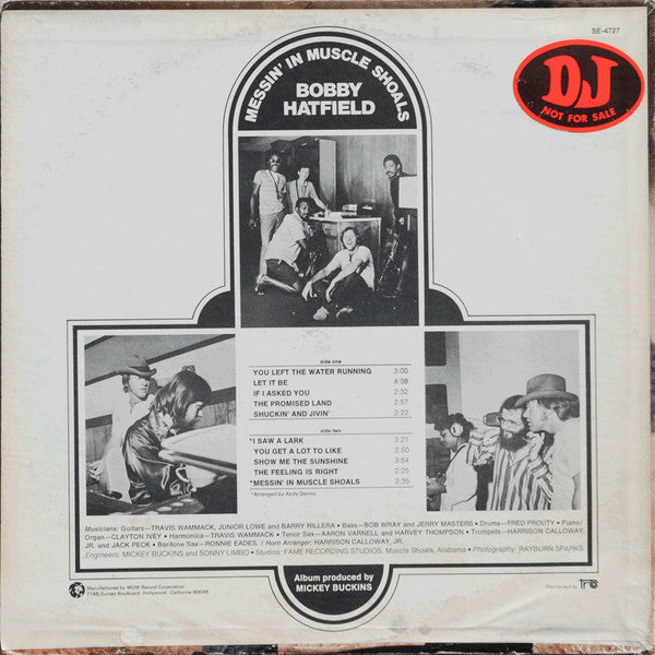 Bobby Hatfield ‎– Messin' In Muscle Shoals