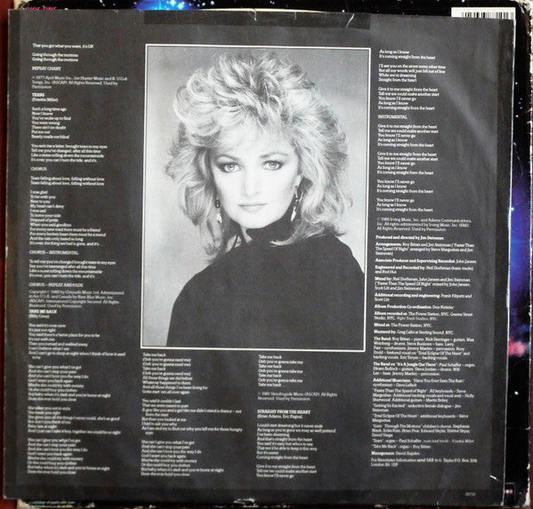 Bonnie Tyler ‎– Faster Than The Speed Of Night