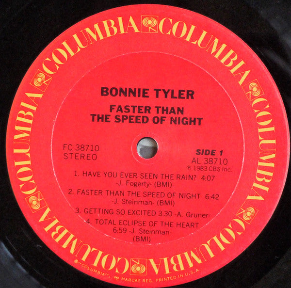 Bonnie Tyler ‎– Faster Than The Speed Of Night