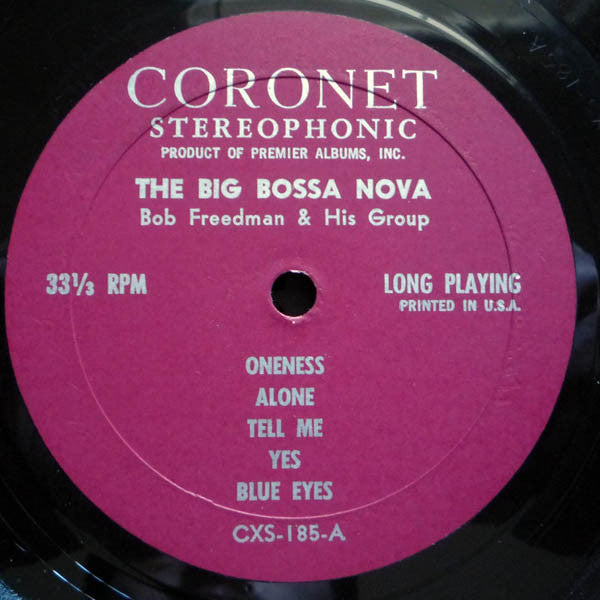 Bob Freedman And His Group ‎– The Big Bossa Nova